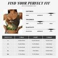 thumbnail image 5 of Uemuo Happy Dog In Flower Field Pattern Women's Sports Bra - High Impact Support, Breathable, and Comfortable Athletic Bra for Running, Yoga, and Workouts, 5 of 9
