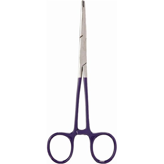 Colormate Stainless Steel Kelly Forceps, Purple