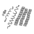 thumbnail image 3 of opvise 28Pcs Hair Clips Retro Style Vibrant Color High Durability Decorative Alloy Women Hair Spiral Braid Jewelry Dreadlock Clips for Lady Silver, 3 of 8