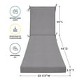 thumbnail image 3 of 3i Products, Inc. Textured Chaise Lounge Cushion - 22.5" wide x 70" long x 3.5" thick Heathered Solid Grey, 3 of 5