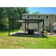 thumbnail image 3 of Freestanding Villa Pergola with Motorization and LED Lighting Included, 19' x 13', Dark Gray, 3 of 30