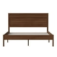 thumbnail image 5 of Flash Furniture Kingston Queen Size Solid Wood Platform Bed with Wooden Slats and Headboard, No Box Spring Needed, Brown, 5 of 10
