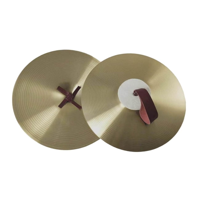 Xingzhi Cymbales Crash Paire d'Instruments de Musique pour Fête Professionnelle Spectacle sur Scène 10 Pouces