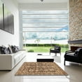 thumbnail image 7 of Ahgly Company Machine Washable Indoor Square Abstract Dark Sienna Brown Area Rugs, 6' Square, 7 of 7