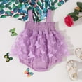 thumbnail image 4 of MIASHUI Barboteuse Robe d'Été Sans Manches Décontractée en Maille pour Bébé Filles, Violet, 12-18 Mois, 4 of 7