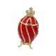 thumbnail image 3 of Joyero con bisagras de esmalte, porta anillos con tapa, organizador de baratijas con forma de huevo de Pascua Rojo, 3 of 9