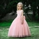 thumbnail image 1 of Vestido infantil, vestido de princesa, bordado, sin espalda, con lazo grande, vestido de niña de las flores, vestido de pasarela para anfitriona, 1 of 6