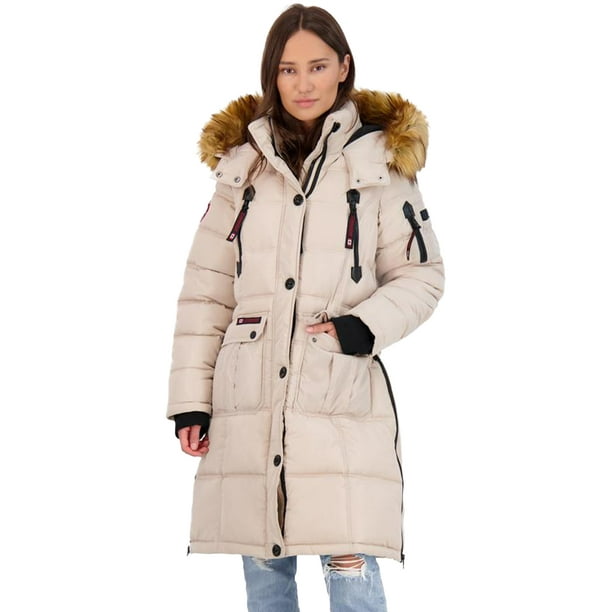Canada Weather Gear Women S Faux Fur, Trench Coat Canada Womens