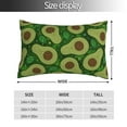 thumbnail image 2 of Naloa Big Colorful Avocados Pillow Covers, Throw Pillow Case Cushion Covers,Cushion for Bedroom,Couch,Home-14"x20", 2 of 6