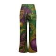 thumbnail image 4 of Womens Sweatpants Plus Size Printed Loose Casual Stylish Wide Leg Sweatpants Women White 5Xl, 4 of 5