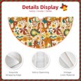 thumbnail image 4 of Daiia Vintage Floral Drawing Merry Christmas Tree Skirt , Xmas Large Lace-up Tree Skirt, Santa Snowflakes Rustic Home Decorations New Year Party Farmhouse Decor-36", 4 of 7