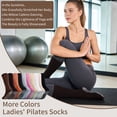 thumbnail image 7 of Sophproton Pilates Yoga Socks Non-Slip Grip for Women 10 Pairs Size 9-11 Multicolor, 7 of 7