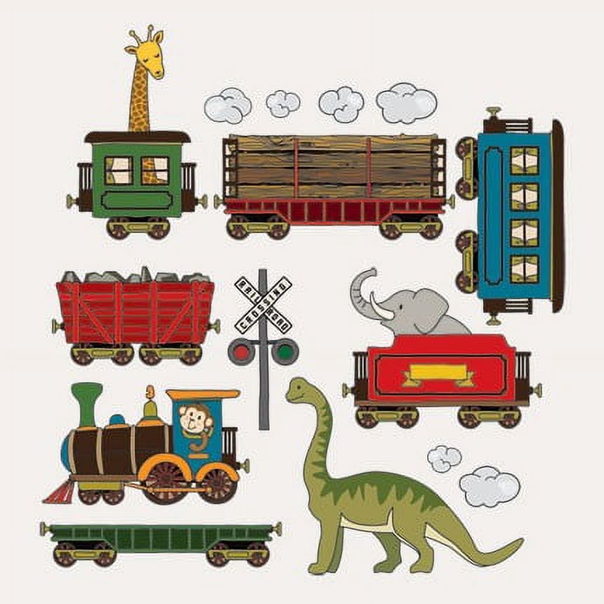 Animal Train Vinyl Wall Stickers