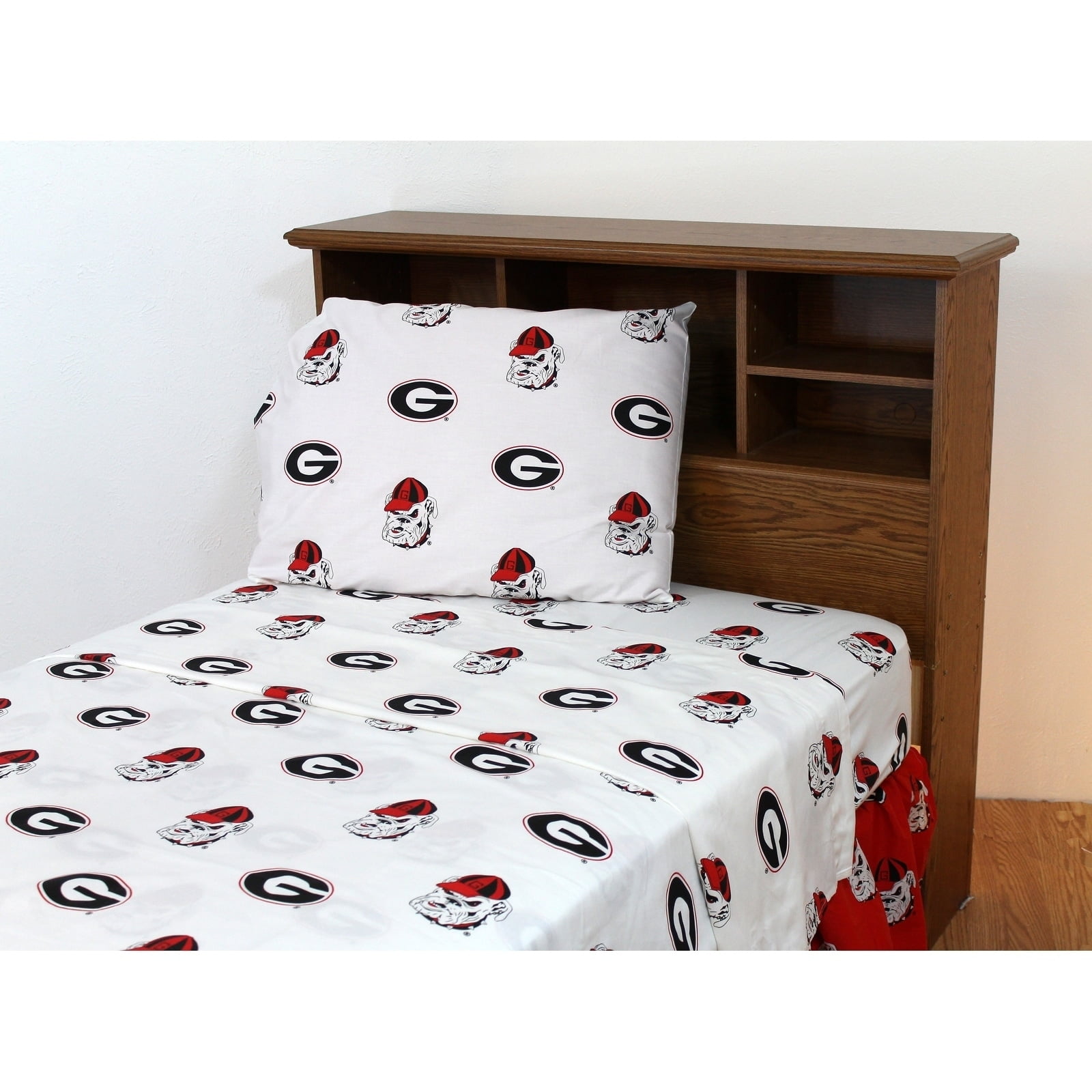 Georgia Bulldogs Bed Sheet Set Red Queen 299 and Below, 300 - 499