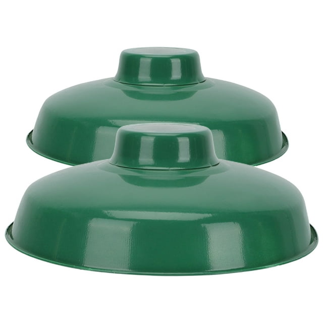 2Pcs Street Lamp Shade Protective Light Cover Enamel Light Shade Garden Lamp Cover