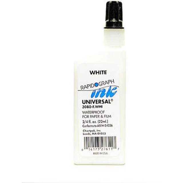 Tinta impermeable Universal Rapidograph (blanca)