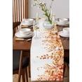 thumbnail image 2 of Hokiten Table Runners 72 Inches Long Dress Scarves, Orange Eucalyptus Leaves Farmhouse Kitchen/Dining Table Runner, Coffee Tablerunners, Spring Floral Summer Botanical 14x72 Inch, 2 of 7
