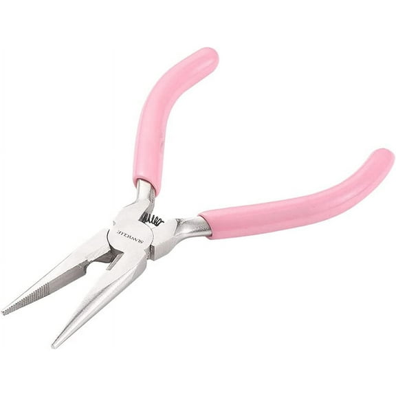 5 Inch Long Chain Nose Pliers with Serrated Jaws Mini Precision Pliers
