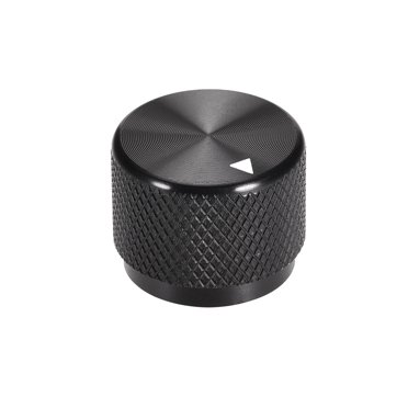 10x Black Aluminum Volume Control Knobs - 30mm X 17mm, D-Shaft Fit For Amps/Amplifiers
