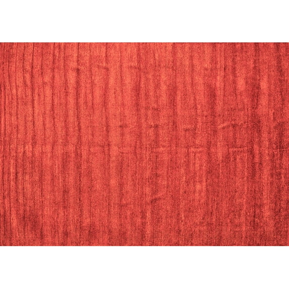 Ahgly Company Indoor Rectangle Abstract Orange Contemporary Area Rugs, 2' x 3'