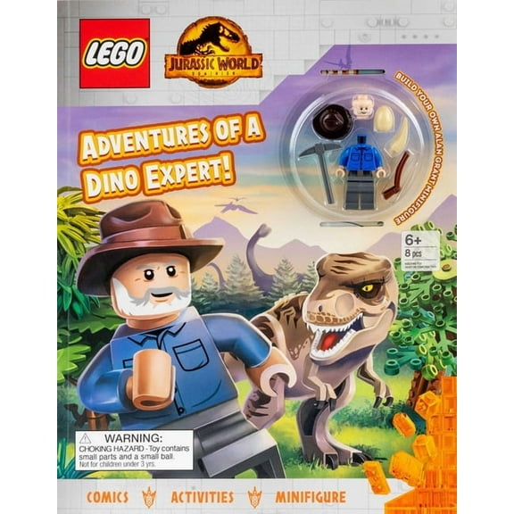 Activity Book with Minifigure Lego Jurassic World: Adventures of a Dino Expert!, (Paperback)