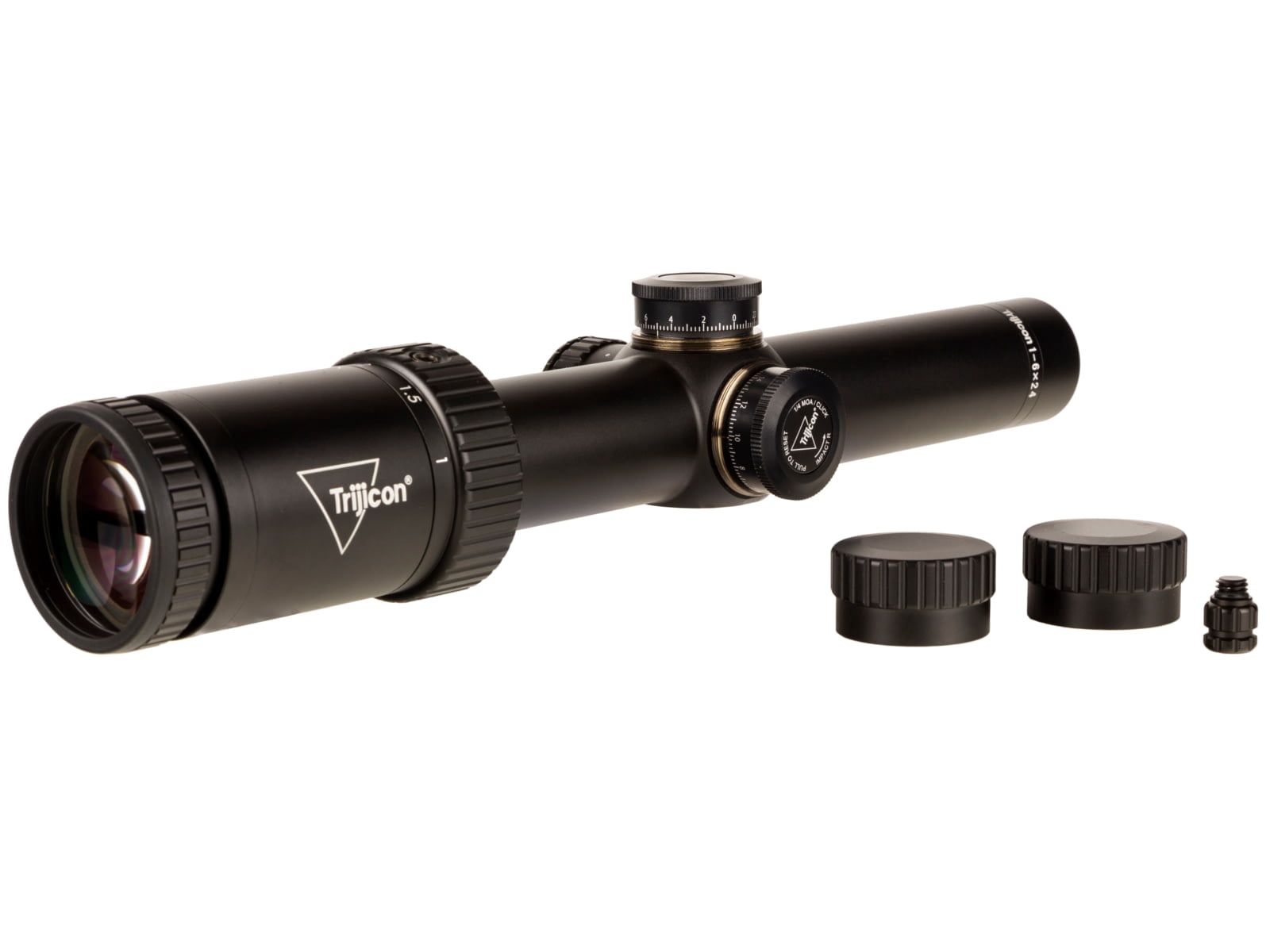 Trijicon Credo HX CRHX624 1-6x24mm Rifle Scope, 30 mm Tube, Second Focal Plane, Black, Green BDC Hunter .308 Reticle, MOA Adjustment, 2900017