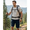 thumbnail image 2 of NY Threads Mens Cargo Shorts Relaxed Fit Cotton Casual Work Outdoor Hiking Shorts with Multiple Pockets, 32, Navy, 2 of 7