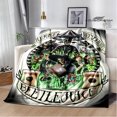 thumbnail image 3 of Horror movie B-Beetlejuice blankets Flannel Warm blanket Soft and comfortable blanket Travel Blanket bed linings Birthday Gift, 3 of 5