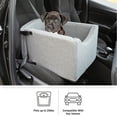 thumbnail image 3 of PETMAKER Dog Car Seat with Safety Tether for Small Pets up to 25lbs, Gray, 3 of 9