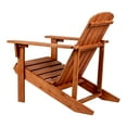 thumbnail image 5 of Westport Outdoor Patio Traditional Acacia Wood Adirondack Chair, Light Brown, 5 of 9