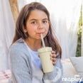 thumbnail image 3 of Re-Play Sippy to Straw Kids Cups - 10 oz. Set of 2 - USA Made Recycled BPA-Free Plastic Lid Choice - Grows with Your Child - Desert, Sand, 3 of 10