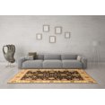 thumbnail image 3 of Ahgly Company Indoor Square Oriental Brown Traditional Area Rugs, 6' Square, 3 of 4