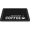 thumbnail image 1 of Classic Pattern Coffee Bar Mat 24x16 Inch Coffee Mat for Countertop Coffee Placemats Hide Stain Rubber Backed Absorbent Dish Drying Mat Essential Coffee Bar Accessory, 1 of 6