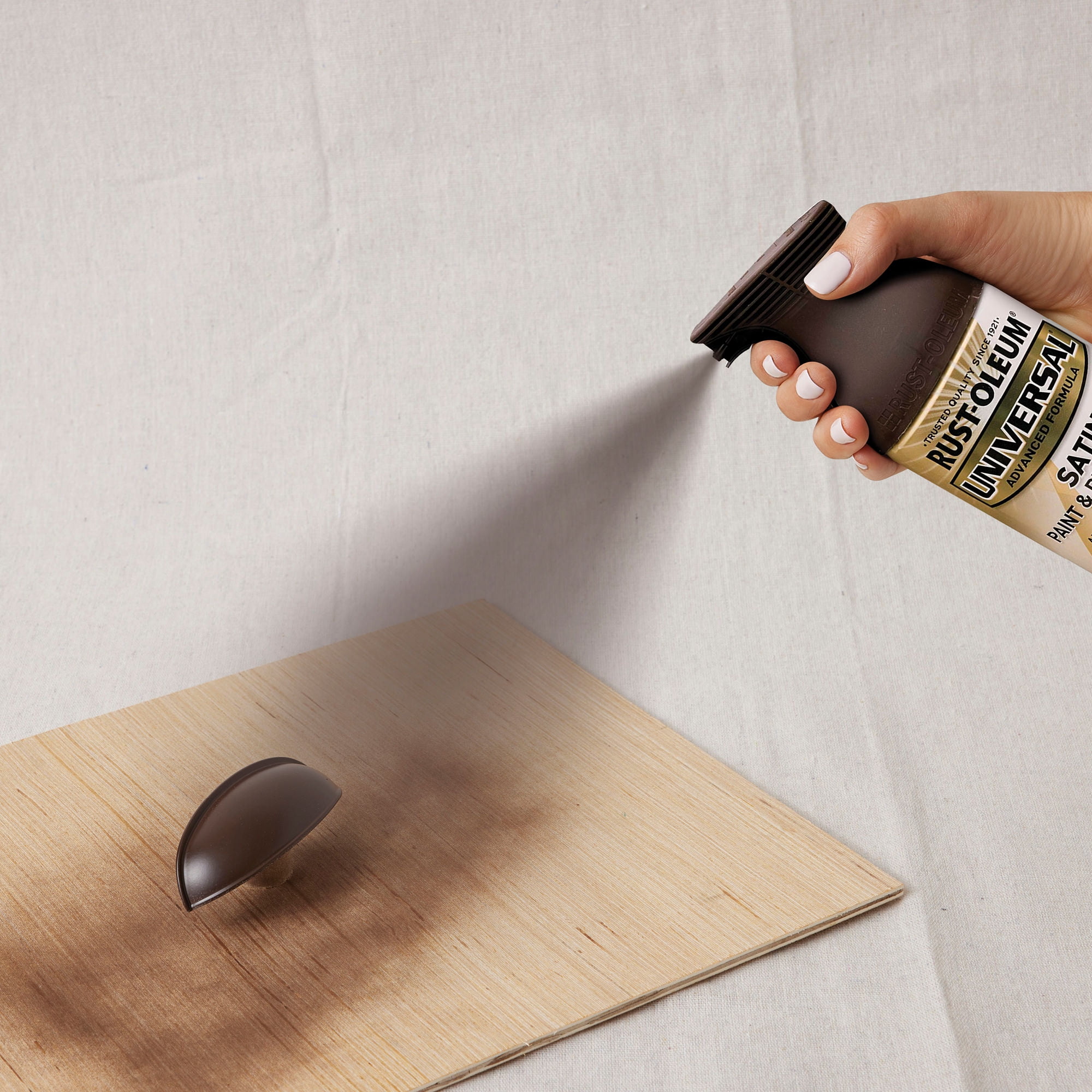 (2 pack) Espresso Brown, Rust-Oleum Universal Paint & Primer Satin Spray Paint-247570, 12 oz