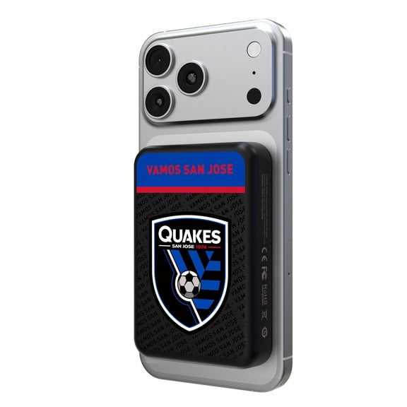 San Jose Earthquakes 5000mAh Wireless Mag Power Bank
