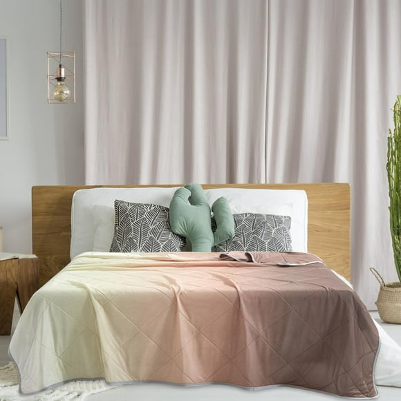 Birdeem King Size Gradient Cooling Quilt, Reactive Print Masterpiece, Max Coverage 90" for Luxury Beds