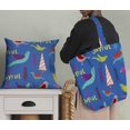 thumbnail image 5 of Soimoi Blue Velvet Fabric Text & Bird Artistic Fabric Prints By Yard 58 Inch Wide, 5 of 5