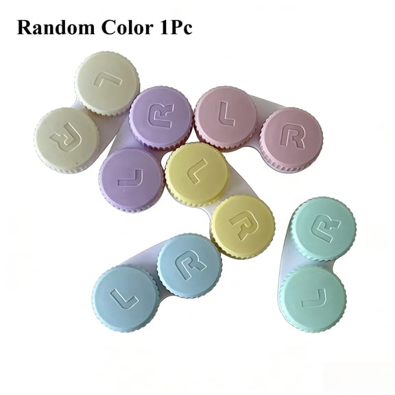 Mini Contact Lens Case  Cream Travel Holder & Soaking Box for Contact Lenses Accessories