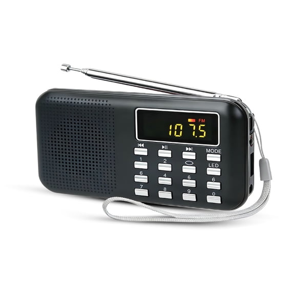 Hand Crank Solar Emergency Radio, Portable AM FM SW Radio With LED Flashlight, USB Rechargeable MP3 Player Built-in Speaker, Outdoor Survival Weather Radio With Built-in Battery,1pcs Black