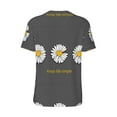 thumbnail image 3 of Balery Keep Life Simple Daisy Flower Baseball Jersey for Men Casual Button Down Shirts Short Sleeve Active Team Sports Uniform-4X-Large, 3 of 9