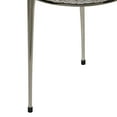 thumbnail image 5 of DecMode 22" x 19" Silver Aluminum Contemporary Accent Table, 5 of 7