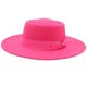thumbnail image 1 of Sombrero francés negro para mujer, cinta de banquete, Fedora superior plana, sombreros de fieltro de Jazz de lana para mujer, sombreros de vestir de ala ancha elegantes, invierno y otoño, 1 of 4