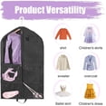 thumbnail image 4 of Numjaw Garment Bag, 40 inch Garment Bags for Hanging Clothes, Dance Garment Bags for Dancers, Waterproof Garment Bags for Travel Storage(Black), 4 of 8