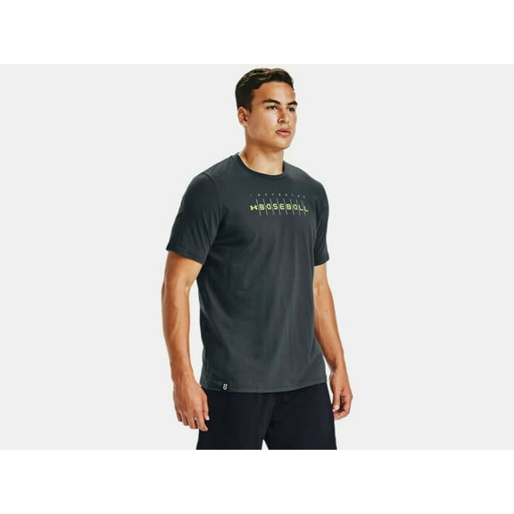 Under Armour Men's UA Baseball Wordmark Graphic T-Shirt 1356852-008 Stealth Gray