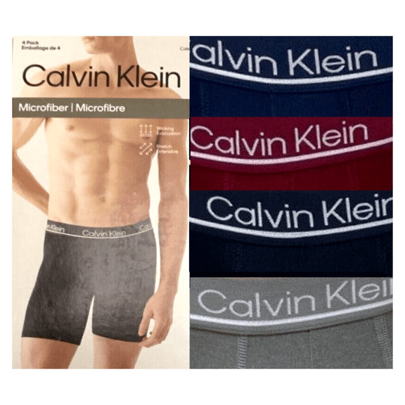 Calvin Klein NP2447O602 Microfiber 4-Pack Boxer Brief Size S