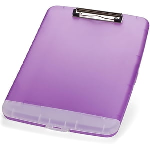 OfficeMate Slim Clipboard Storage Box, Purple