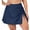 Navy, variant on Women's Plus Size Swim Skirt Drawstring Swim Dress Built-in Brief Bottom