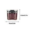 thumbnail image 2 of Uscallm Vacuum Sealed Storage Jar Airtight Grain Container Kitchen Pantry Organizer for Rice Nuts Beans Dry Food Storage, 2 of 2