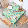 thumbnail image 2 of Pioneer Flower Floral Print Pattern Square Tablecloth, Waterproof Wipeable Spillproof Washable Table Cover for Home Kitchen Party Decor, 52"x52", 2 of 6