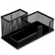 thumbnail image 1 of Caja de almacenamiento de metal con 3 compartimentos: se puede utilizar en la oficina, la escuela o en casa., 1 of 5
